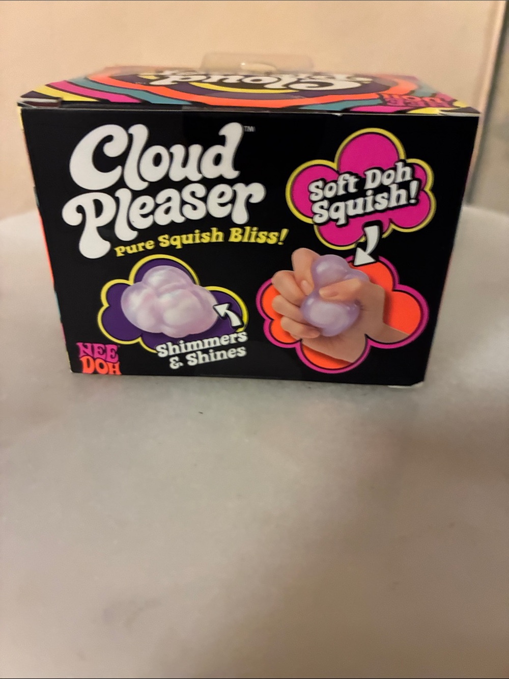 Needoh Cloud Pleaser Soft Squish Toy - Purple - Picture 4 of 6